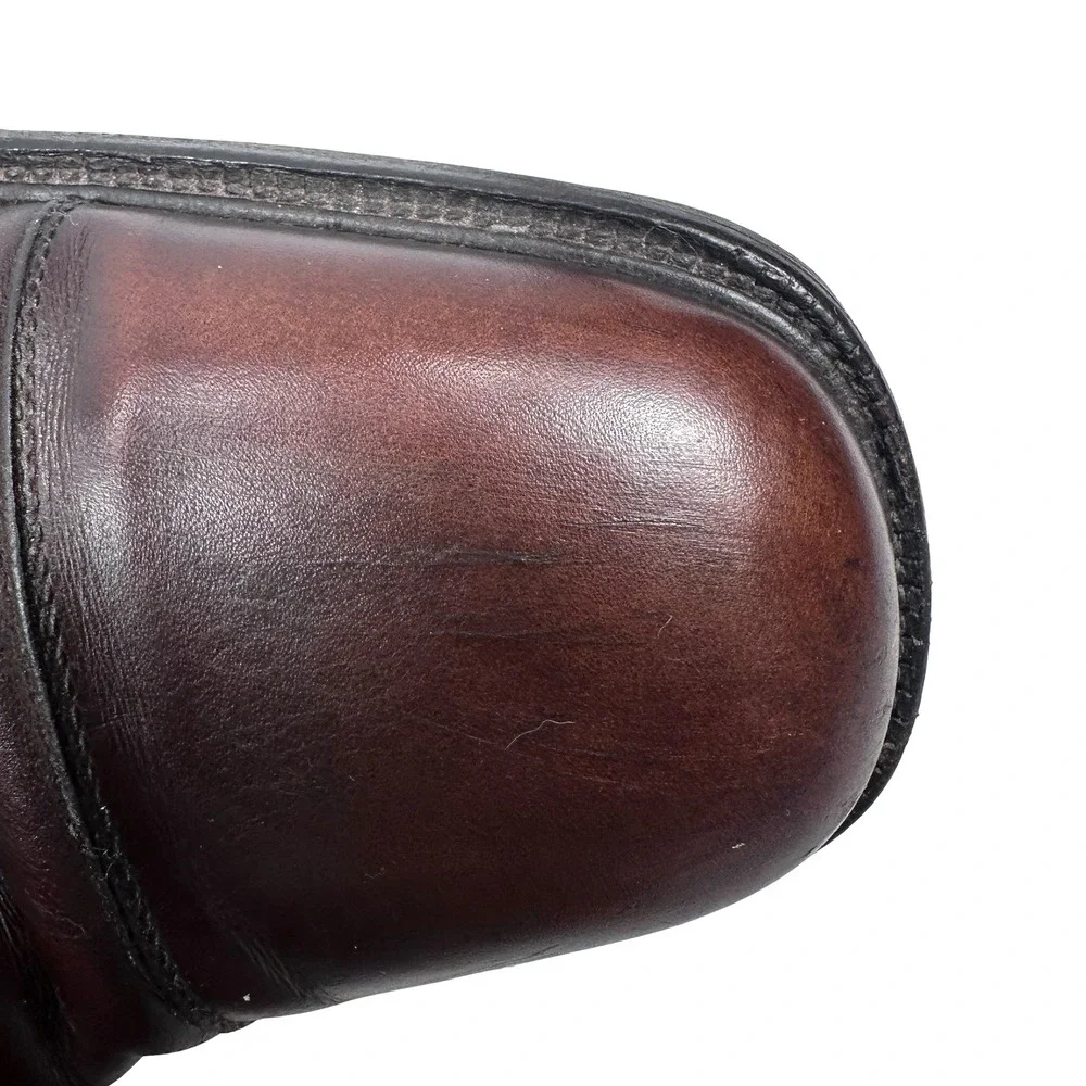 Salvatore Ferragamo Studio Mens 9 D Dark Brown Leather Cap Toe Derby 01UH 38755